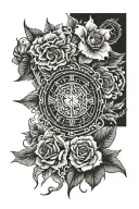 discipline perseverance tattoo design idea