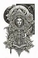 discipline perseverance tattoo design idea