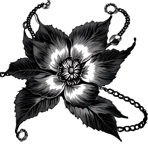 Ankle Bracelet tattoo design idea