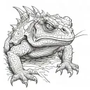 Horny Toad tattoo design idea