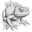 Horny Toad tattoo design idea