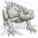 Horny Toad tattoo design idea
