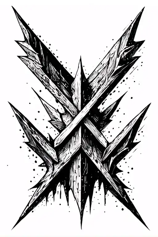arrow pointing tattoo design idea