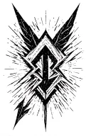 arrow pointing tattoo design idea