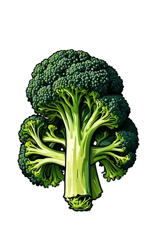 Broccoli tattoo design idea