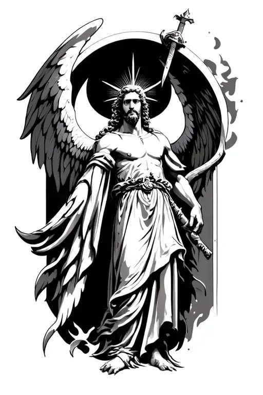saint Michael tattoo design idea