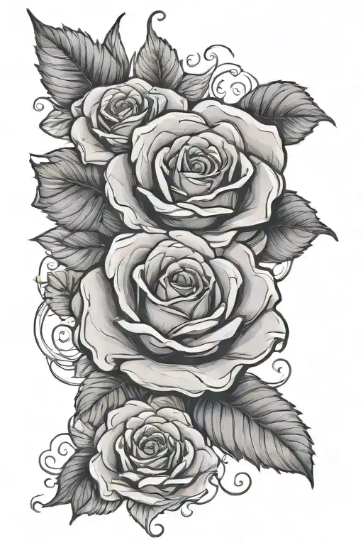 protect your peace with clods and a rose for shading tattoo design idea