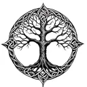 Celtic Tree Of Life symbol tattoo design idea