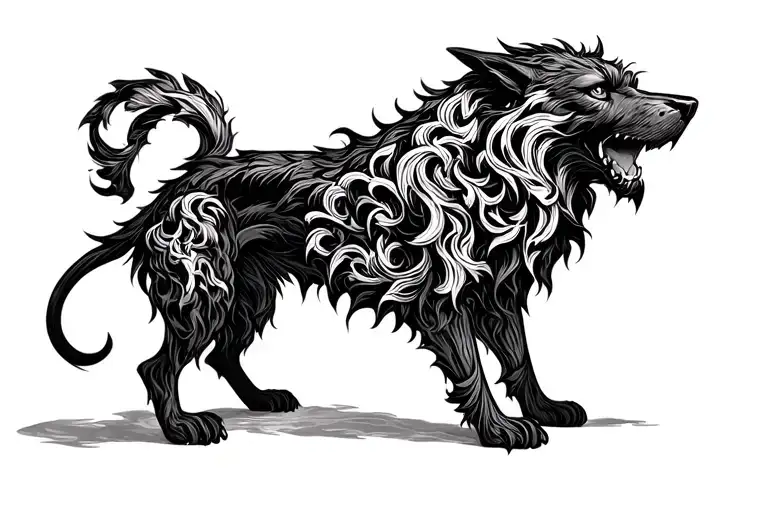 Cerberus tattoo design idea