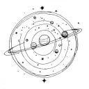 Solar System tattoo design idea