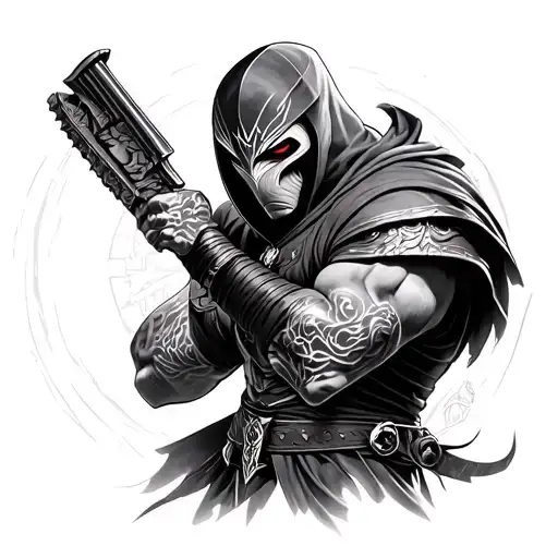 mortal kombat sleeve tattoo design idea