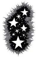 star cluster tattoo design idea