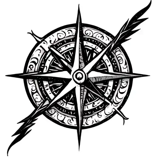 Viking Tribal Arm Tattoo - Design Guide1. Upper Arm (Shoulder and Biceps):	•	Vegvisir (Viking Compass) – Placed as th tattoo design idea