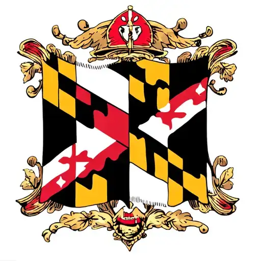 maryland flag tattoo design idea