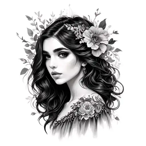 Angelica tattoo design idea