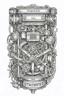 stay strapped or get clapped tattoo design idea