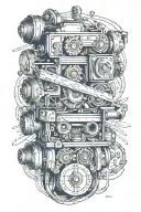 stay strapped or get clapped tattoo design idea