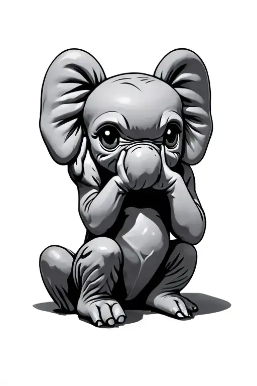 kaws hear no evil speak no evil see no evil tattoo design idea