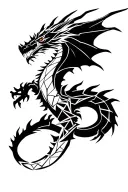Skyrim dragon tattoo design idea