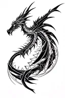 Skyrim dragon tattoo design idea
