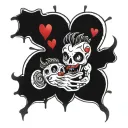 heartbreak love hurts tattoo design idea