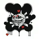 heartbreak love hurts tattoo design idea