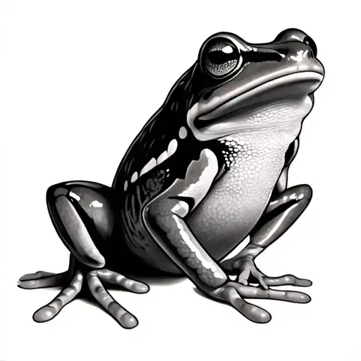 Tree Frog tattoo design idea