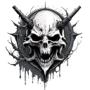 Bloodborne hunters mark and amygdala tattoo design idea