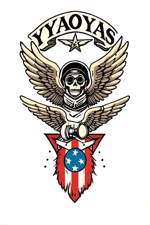 Aviation Ordnanceman wings and IYAOYAS tattoo design idea