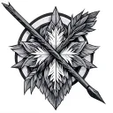 Nordic Arrow tattoo design idea