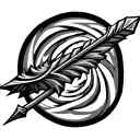 Nordic Arrow tattoo design idea