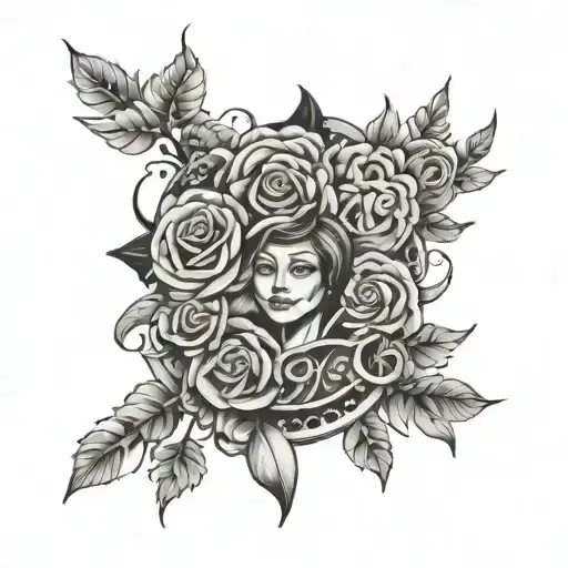 tattoo that represents my 5 family members mother father 2 brothers and my wife Simple tattoo tattoo design idea
