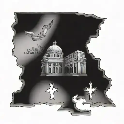 Wisconsin and nashville tattoo design idea