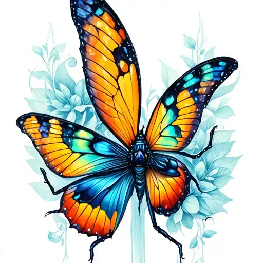 metamorphosis phylosophical tattoo design idea