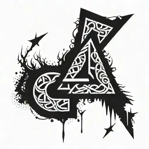 nordic runes viking runes tattoo design idea