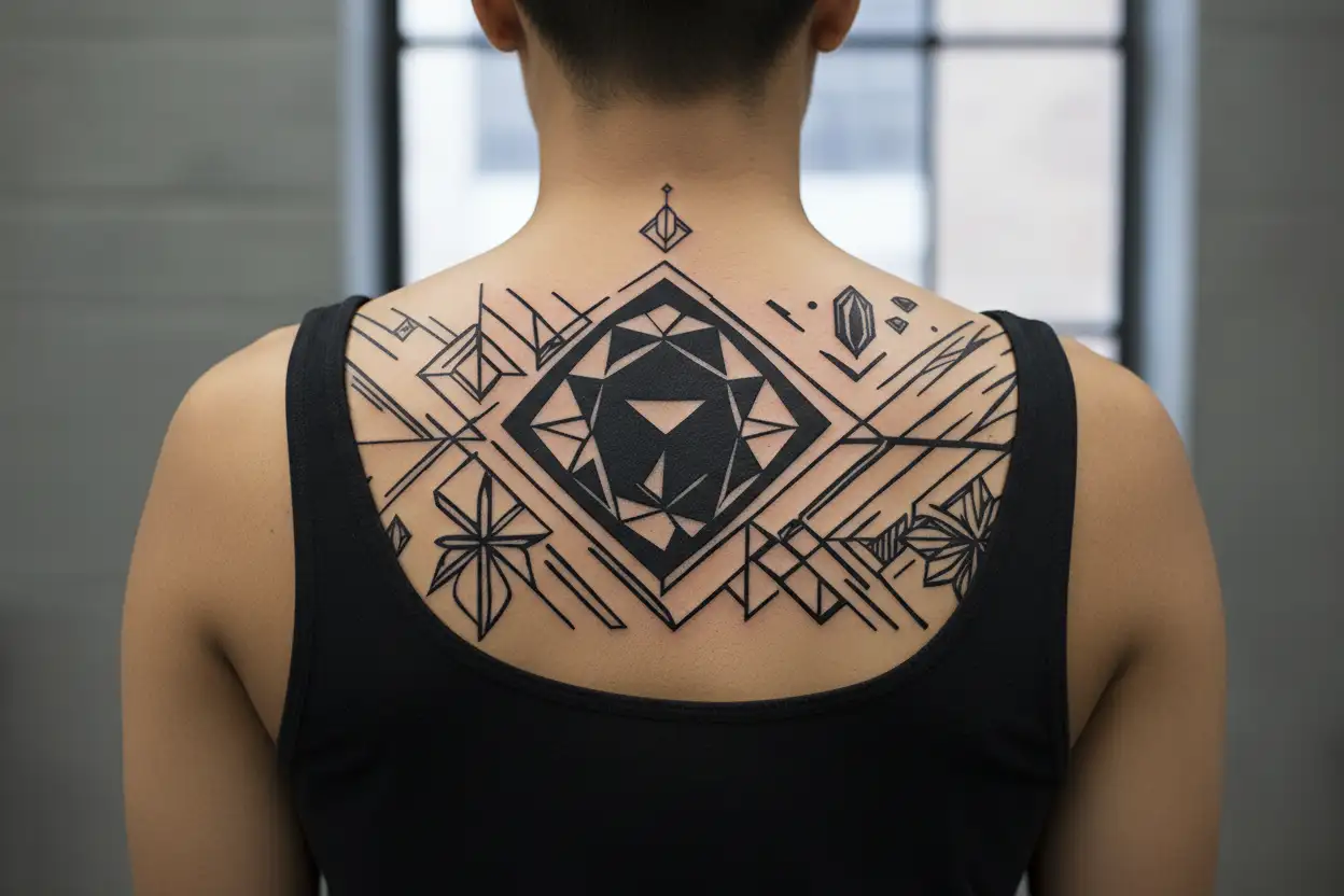 Birthstone tattoo design idea