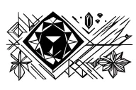 Birthstone tattoo design idea