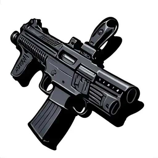 ak47 tattoo design idea