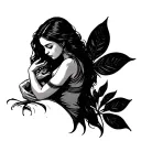 patience control tattoo design idea