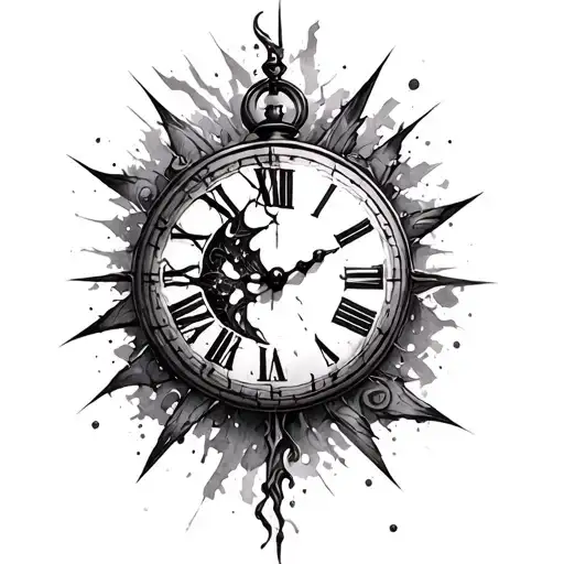 Broken Clocks sza tattoo inspired tattoo design idea