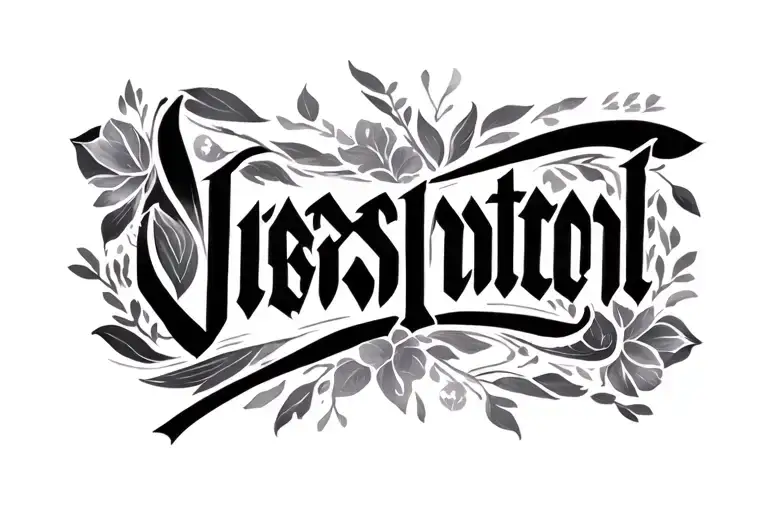 name written tattoo design idea