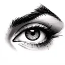 Above Eyebrow tattoo design idea