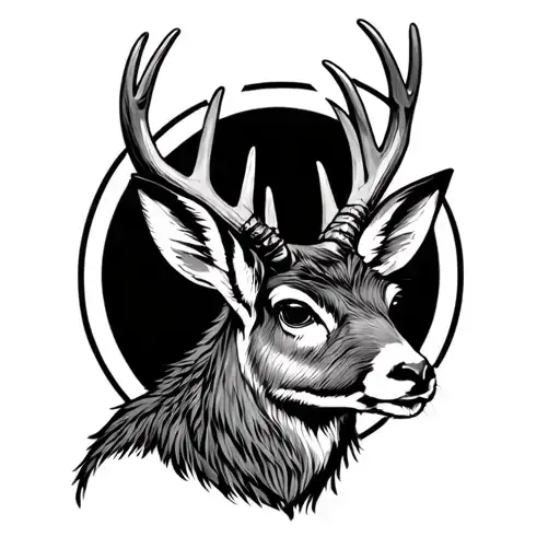 Jackalope tattoo design idea