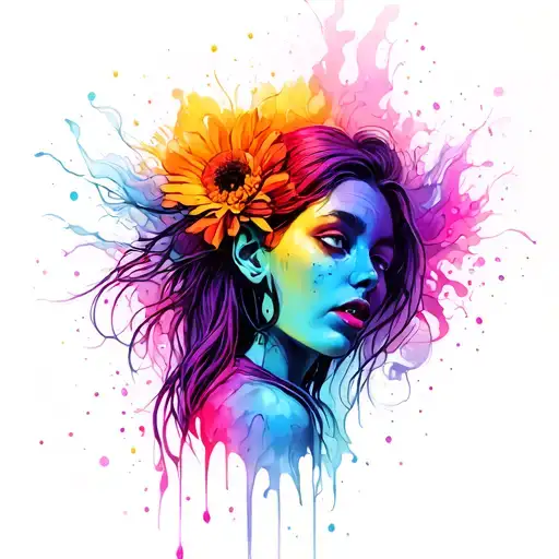 Domestic Violence survivor abstract representation tattoo design idea