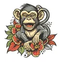Monkey Bomb tattoo design idea