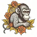 Monkey Bomb tattoo design idea