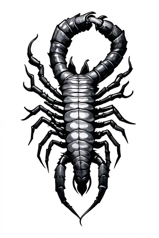 Scorpio And Virgo tattoo design idea