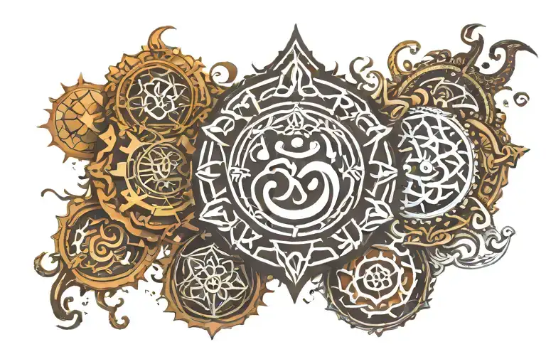 Mahadev, shub bhakt, Ravan, 7 chakra , om , rudraksha, lust , anger , delusion , greed, pride , envy, the mind, intellig tattoo design idea