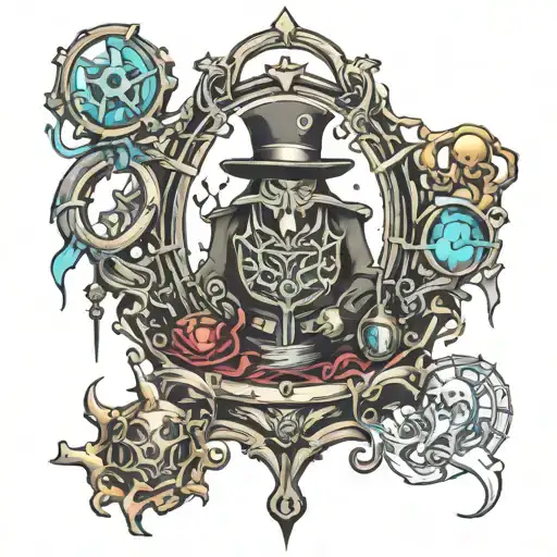 Code Alchemist transmutation wit tattoo design idea