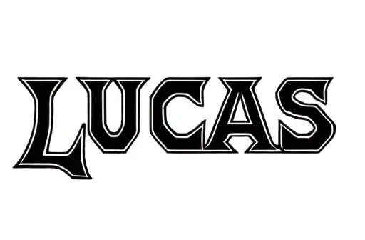 "Lucas" tattoo design idea